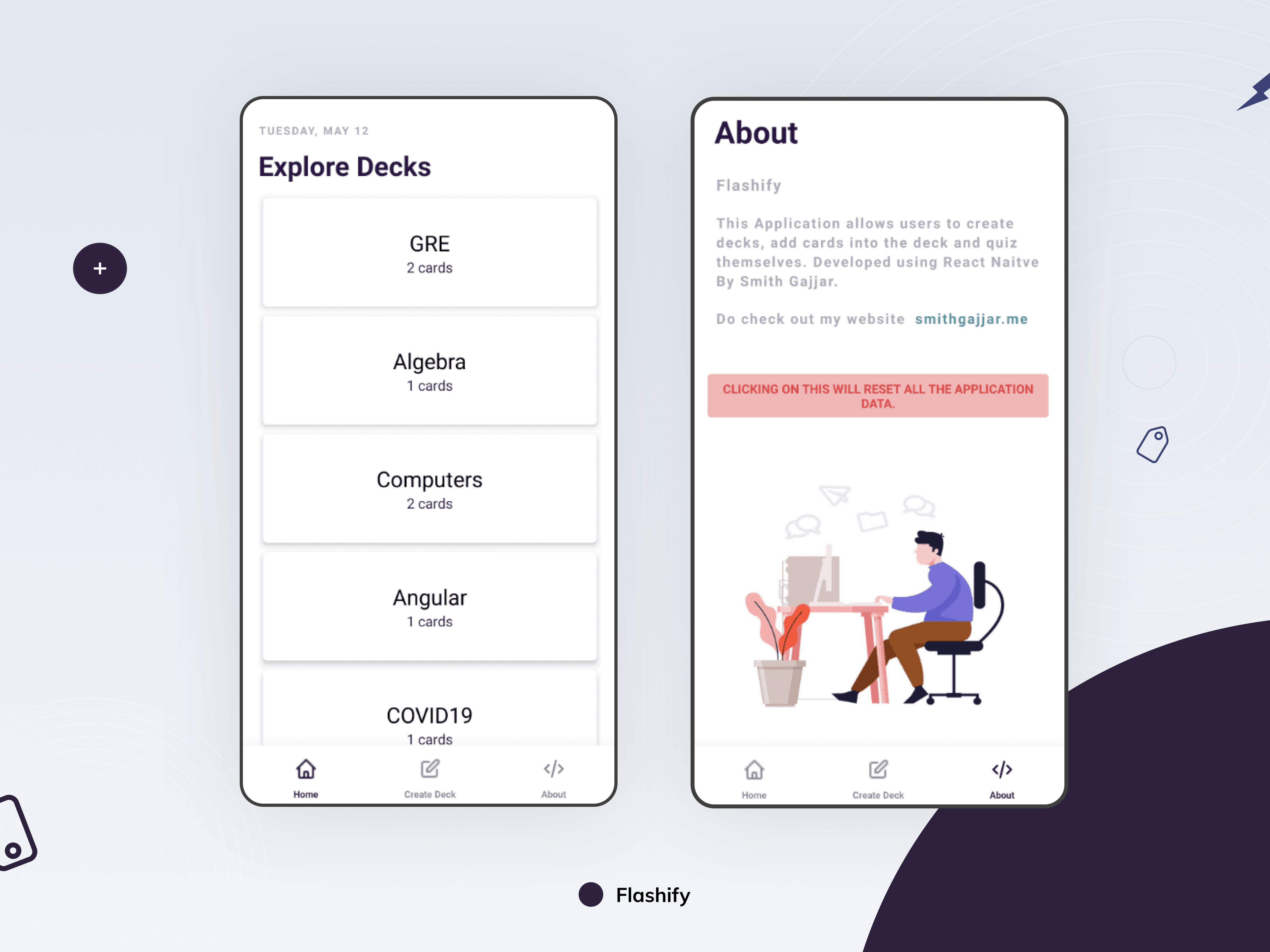 Flashify: Flashcard Mobile App project cover