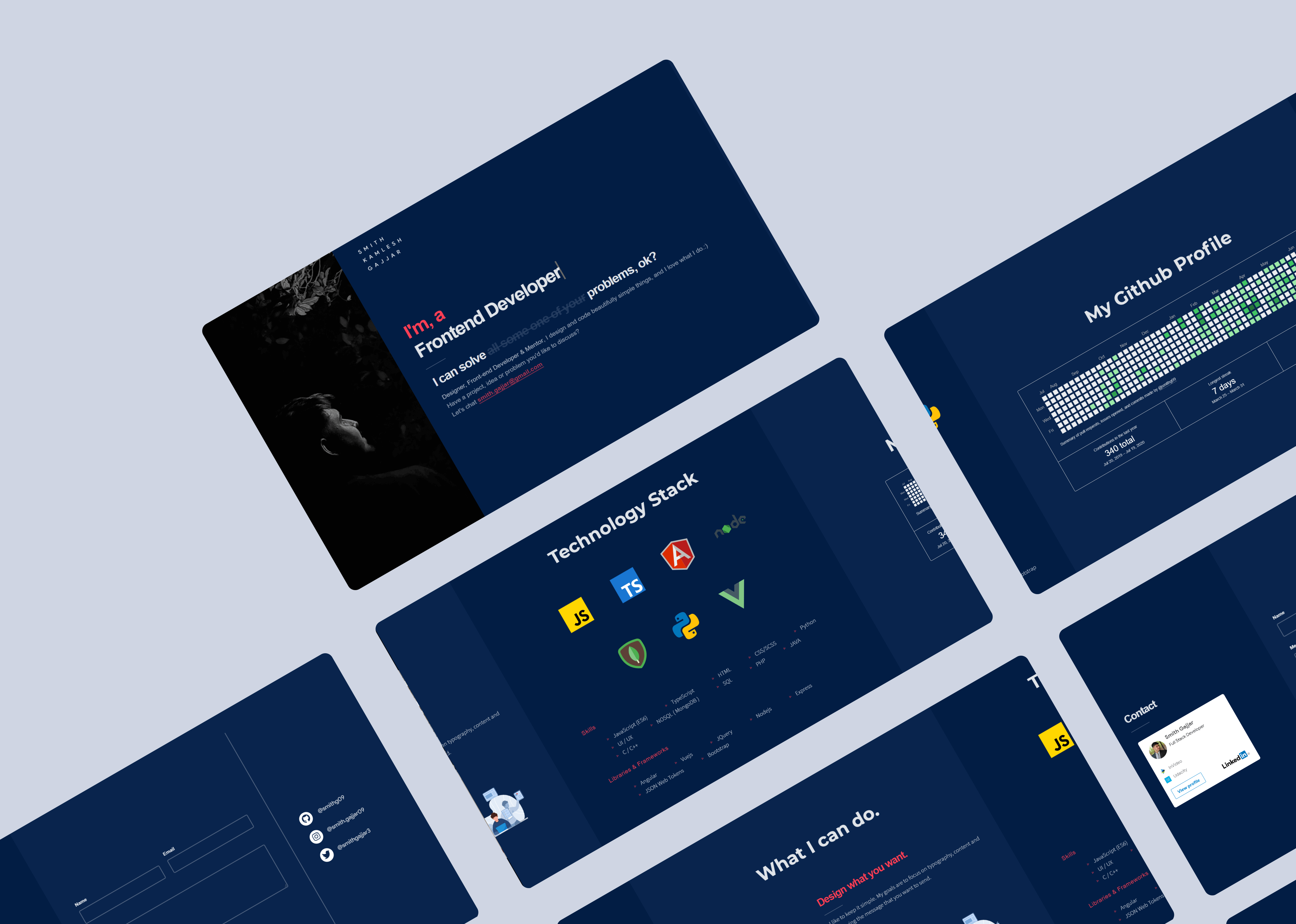 smithgajjar.dev (v1) project cover